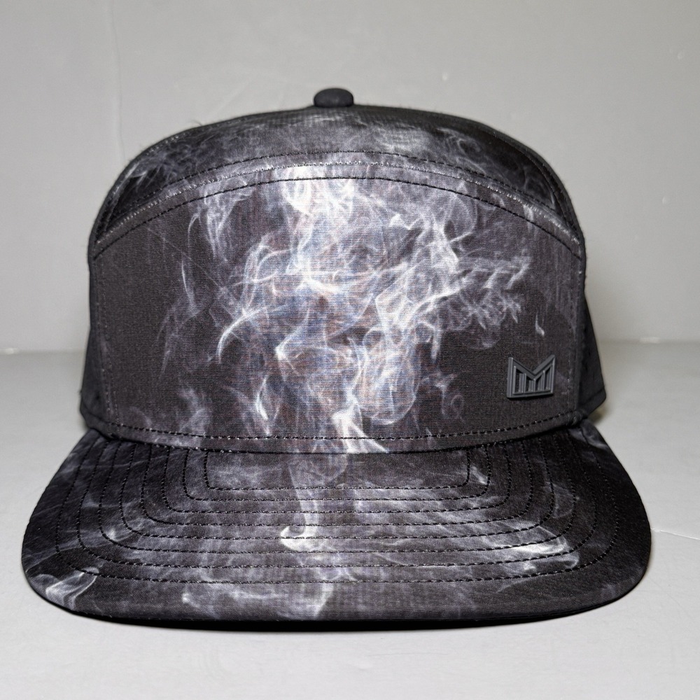 Melin Hydro Trenches Icon Smoke Small Black Snapback Hat Water Resistant NWOT - Picture 4 of 8